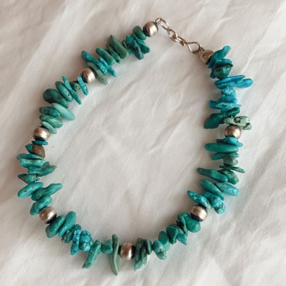 SOLD Turquoise/Navajo Pearl Bracelet